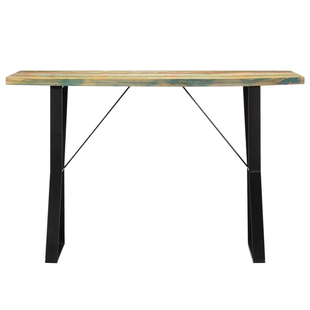 47.2'' Solid Reclaimed Wood Dining Table - Rustic 3-Seat Design, Sturdy & Stylish Home Furniture